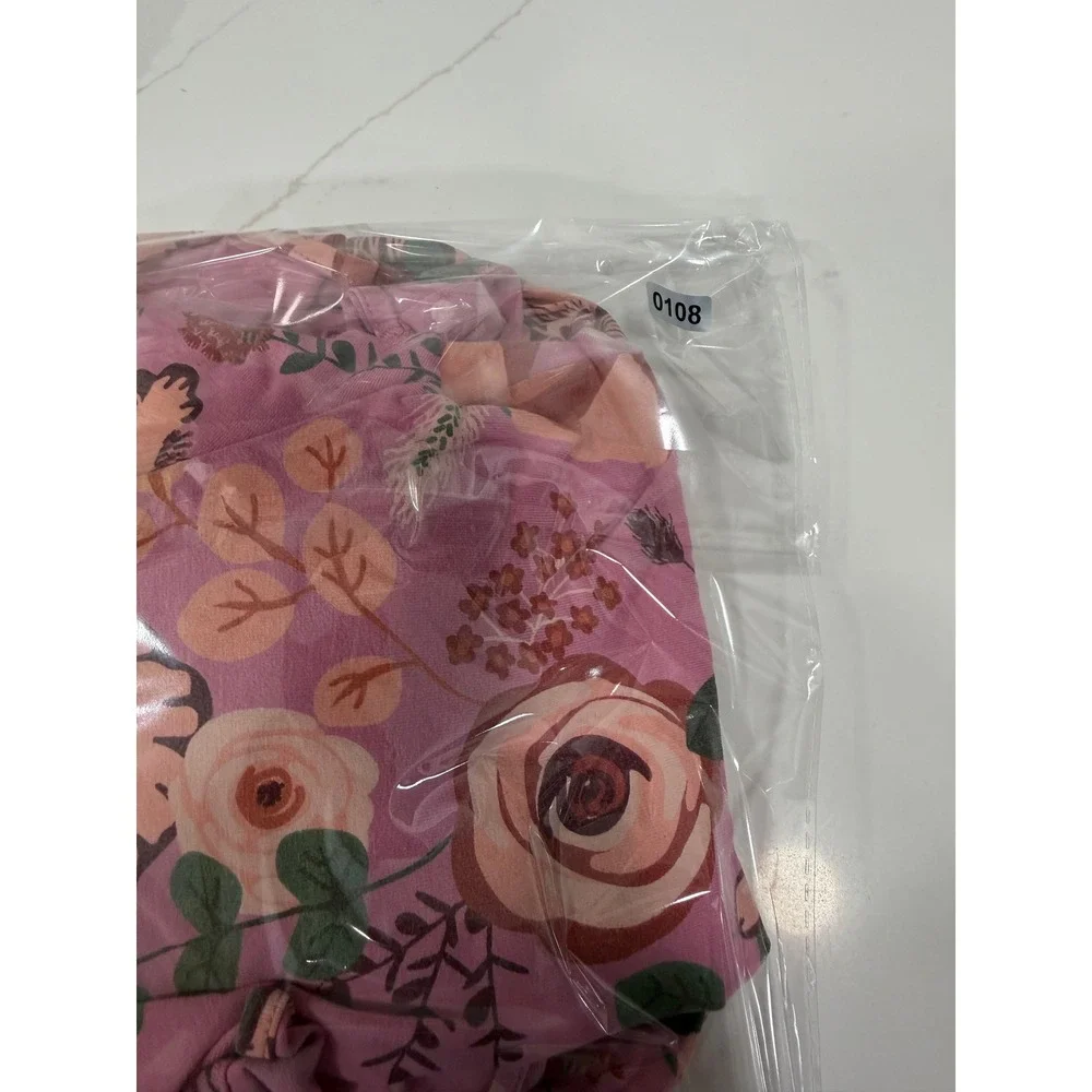 Matilda Jane Girls Pink Floral Ruffle Tiered Short Sleeve Dress Size 6